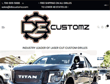 Tablet Screenshot of dbcustomz.com